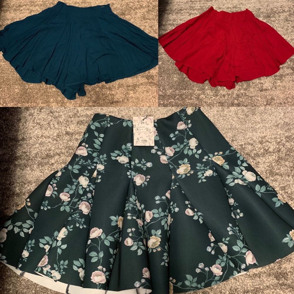 Three (3) mini skirts